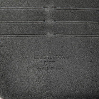 Louis Vuitton Monogram Zippy Wallet Horizontal Zip Around Black Leather — view 6