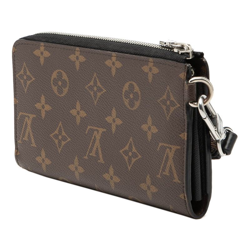 Louis Vuitton Monogram Macassar Zippy Dragonne L-shaped Zipper Wallet Brown — view 2