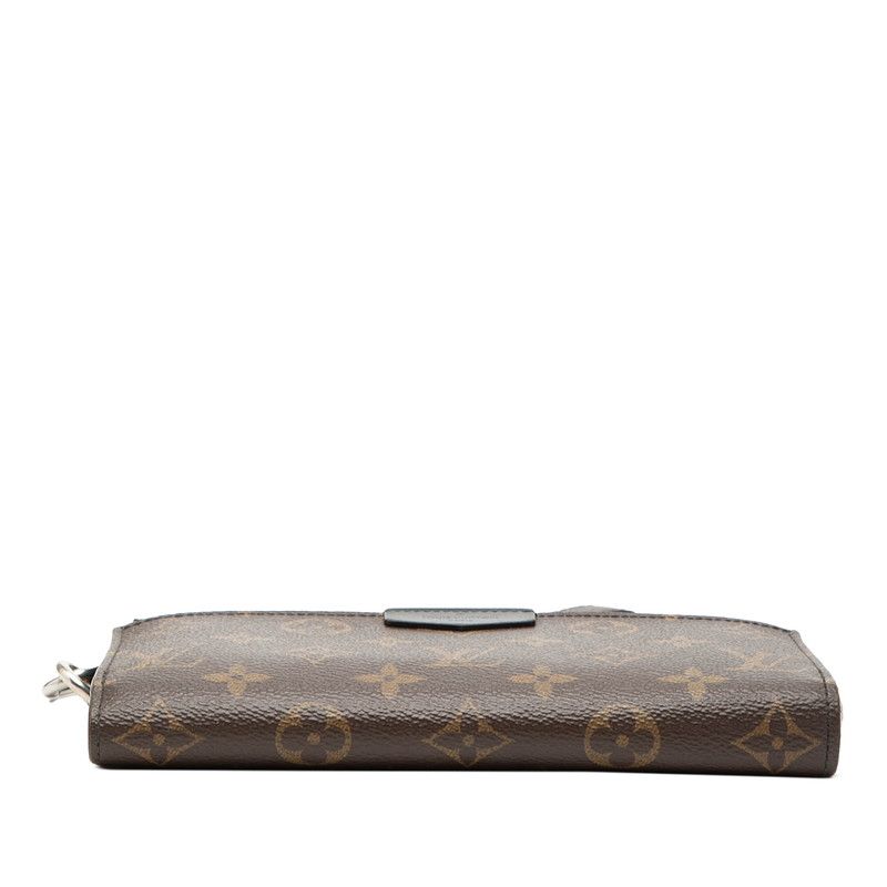 Louis Vuitton Monogram Macassar Zippy Dragonne L-shaped Zipper Wallet Brown — view 3