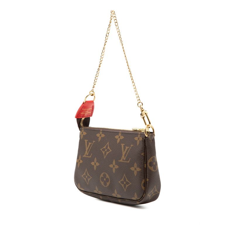 Louis Vuitton Monogram Mini Pochette Vivienne Chain Mini Bag Pouch Brown — view 2