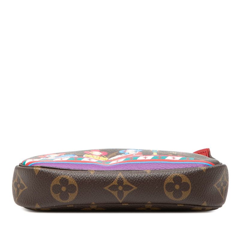 Louis Vuitton Monogram Mini Pochette Vivienne Chain Mini Bag Pouch Brown — view 3