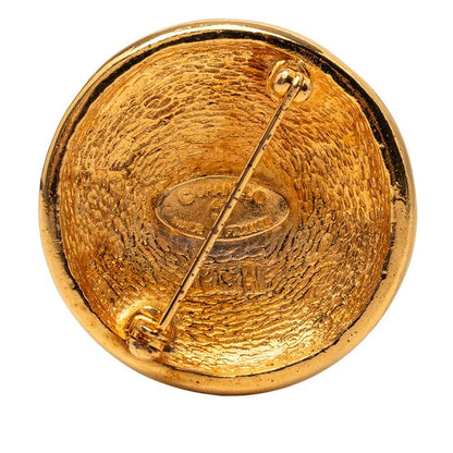 Chanel CC Logo Round Brooch Gold Plated — view 2