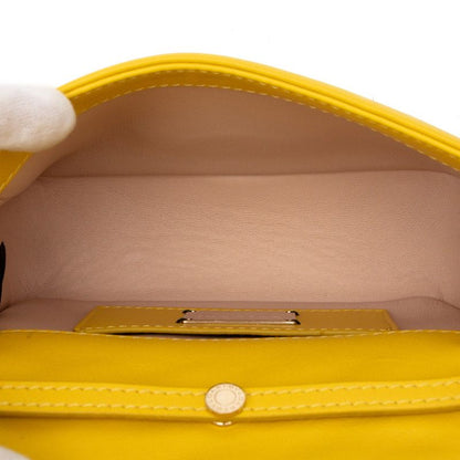 Bvlgari Serpenti Cabochon Chain Shoulder Back Yellow Leather — view 4