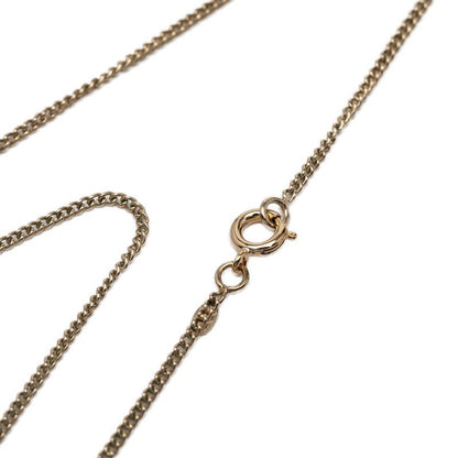 Chanel CC Logo Pendant Necklace Gold Black Plated — view 4