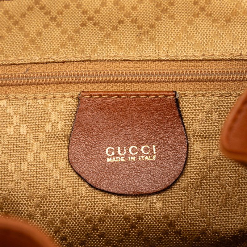 Gucci Bamboo Backpack Brown Leather — view 6