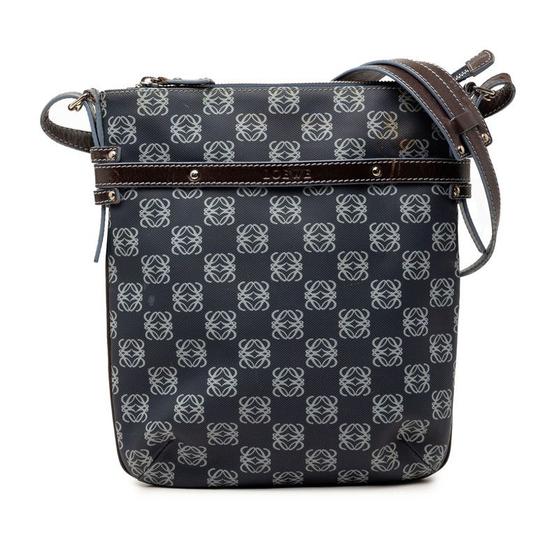 Loewe Repeat Anagram Crossbody Shoulder Bag Navy