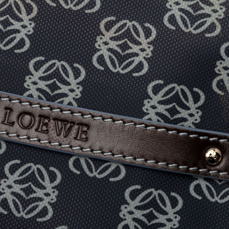 Loewe Repeat Anagram Crossbody Shoulder Bag Navy — view 4