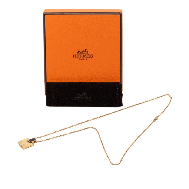 Hermes Irene Pendant Necklace Gold Plated — view 5