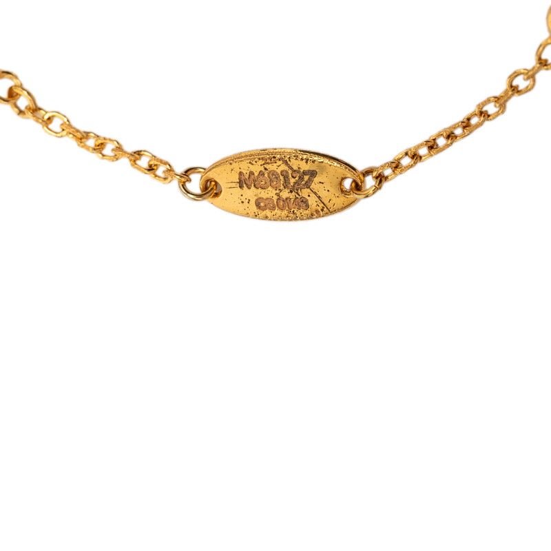 Louis Vuitton Monogram Flower Full LV Circle Bracelet Gold Plated — view 5