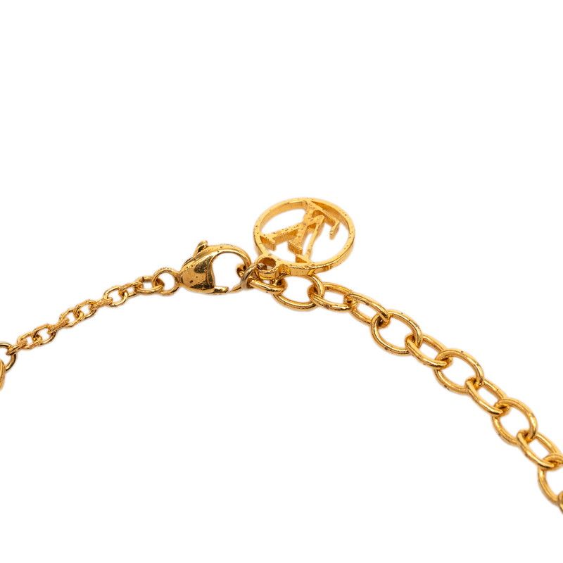Louis Vuitton Monogram Flower Full LV Circle Bracelet Gold Plated — view 4