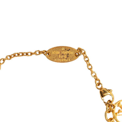 Louis Vuitton Monogram Flower Full LV Circle Bracelet Gold Plated — view 6