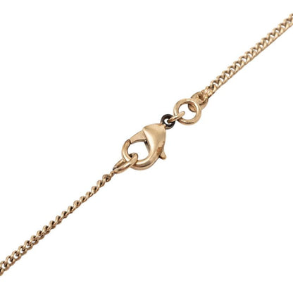 Chanel Camellia Pendant Necklace Gold Pink Enamel Plated — view 4