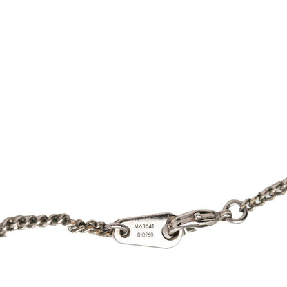 Louis Vuitton Monogram Eclipse Collier Charm Necklace Black Silver Metal — view 8