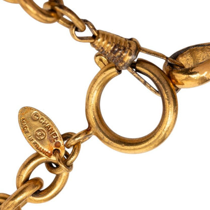 Chanel Quilted CC Logo Chain Necklace Gold Plated — view 5