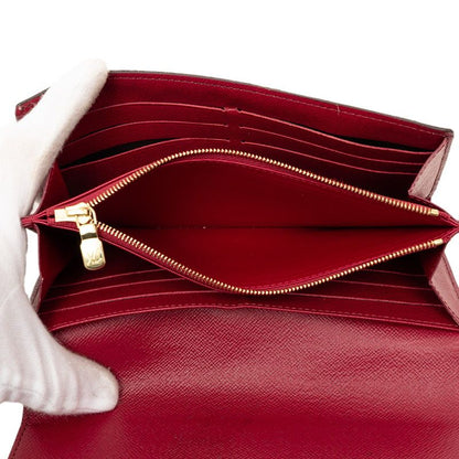 Louis Vuitton Monogram Portefeuille Sarah Wallet Brown Fuchsia Leather — view 5