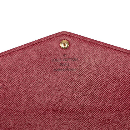 Louis Vuitton Monogram Portefeuille Sarah Wallet Brown Fuchsia Leather — view 6