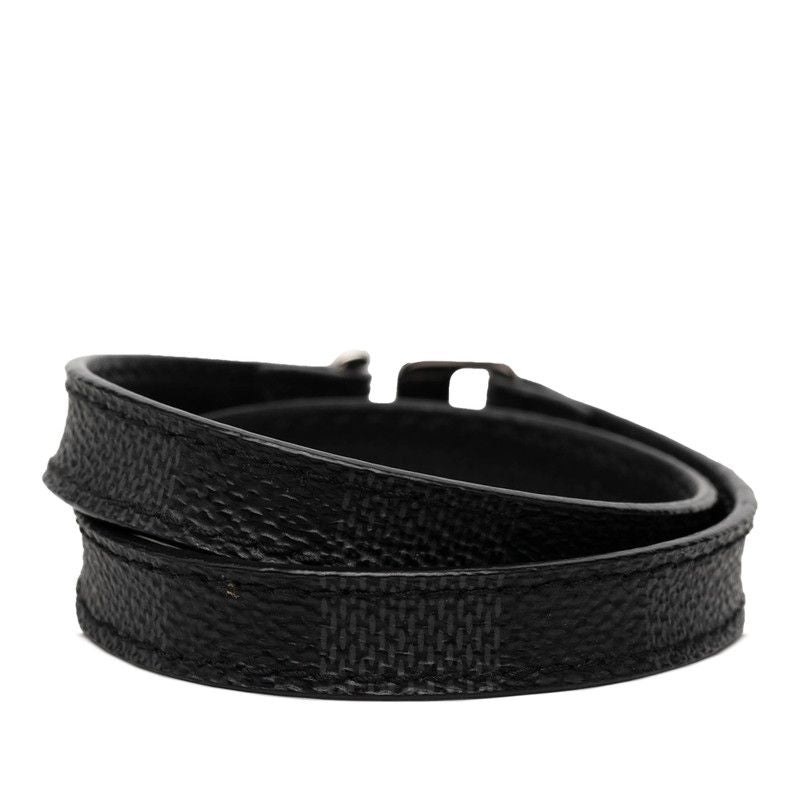 Louis Vuitton Damier Graphite Snap It Bracelet Black Metal — view 3