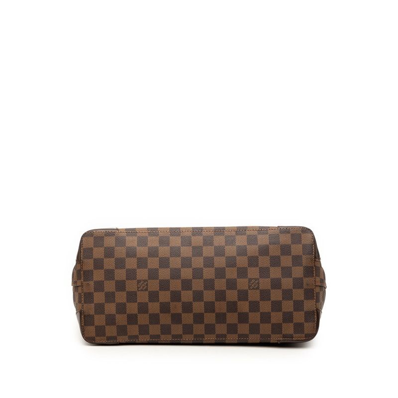 Louis Vuitton Damier Hampstead MM Shoulder Bag Brown Leather — view 3