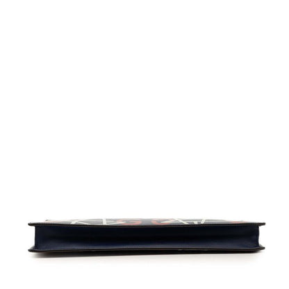 Gucci GG Ghost Clutch Navy Multicolor Leather — view 3