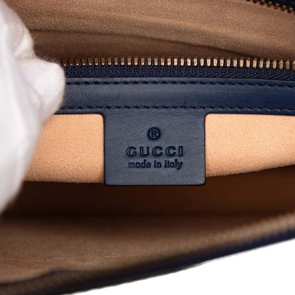 Gucci GG Ghost Clutch Navy Multicolor Leather — view 5