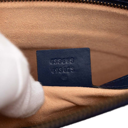 Gucci GG Ghost Clutch Navy Multicolor Leather — view 6