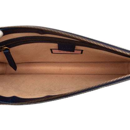 Gucci GG Ghost Clutch Navy Multicolor Leather — view 4