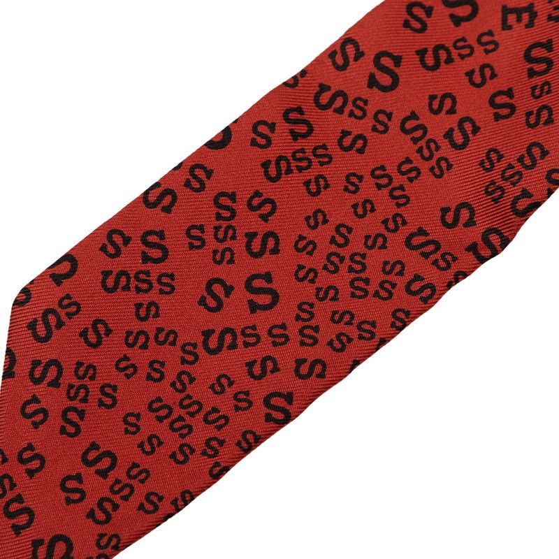 Hermes Twilly Logo Alphabet Scarf Wine Red Black Silk — view 2