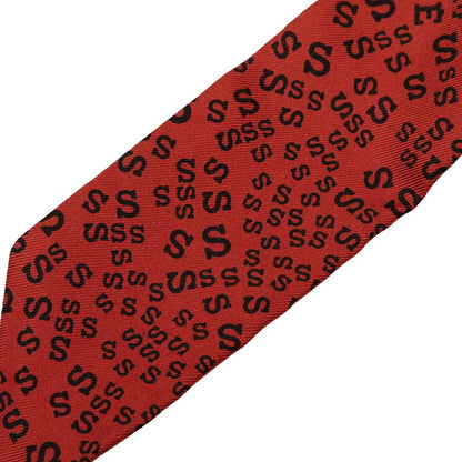 Hermes Twilly Logo Alphabet Scarf Wine Red Black Silk — view 2