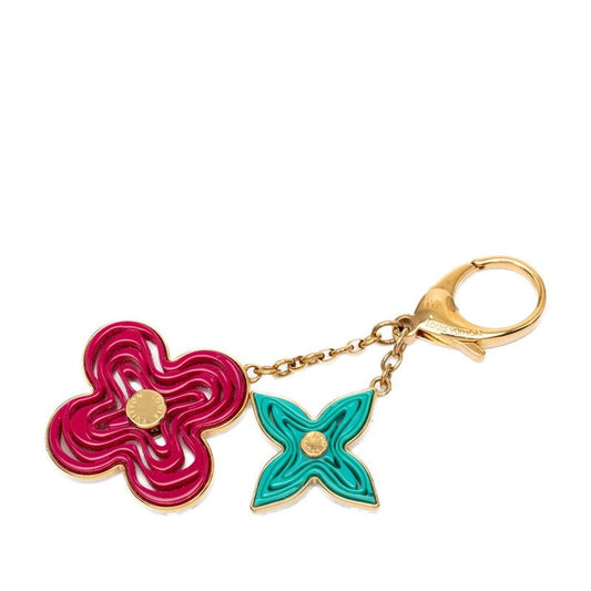 Louis Vuitton Bijou Sac Knife Key Holder Bag Charm Gold Purple Green Plated