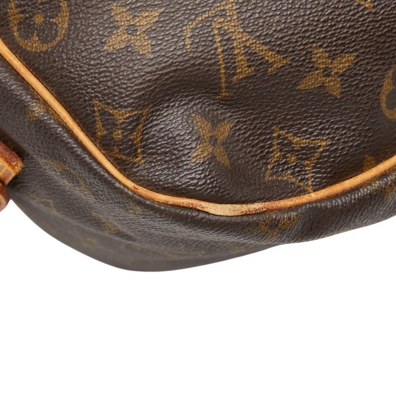 Louis Vuitton Monogram Saumur 35 Crossbody Shoulder Bag Brown Leather — view 7