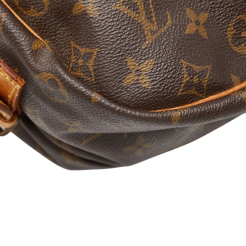 Louis Vuitton Monogram Saumur 35 Crossbody Shoulder Bag Brown Leather — view 5
