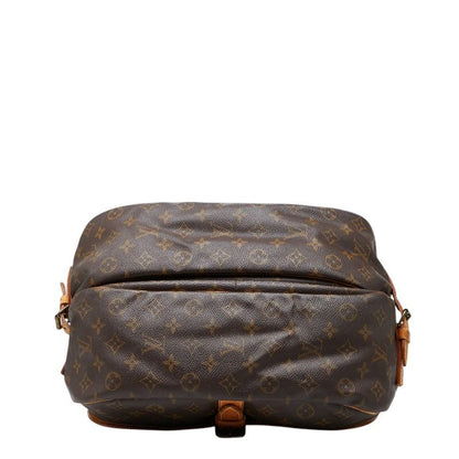 Louis Vuitton Monogram Saumur 35 Crossbody Shoulder Bag Brown Leather — view 3