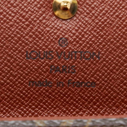 Louis Vuitton Monogram Porte-Monnaie Coin Case Brown Leather — view 7