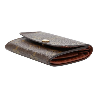 Louis Vuitton Monogram Porte-Monnaie Coin Case Brown Leather — view 5