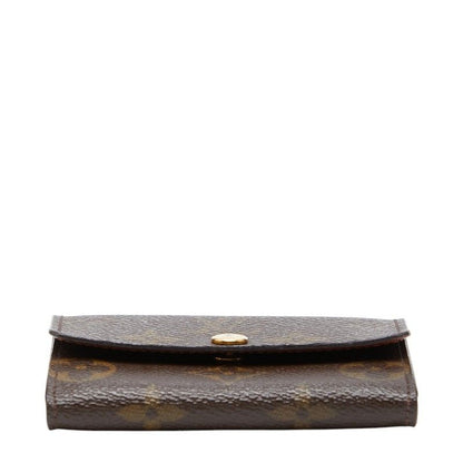 Louis Vuitton Monogram Porte-Monnaie Coin Case Brown Leather — view 3