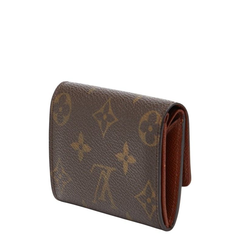 Louis Vuitton Monogram Porte-Monnaie Coin Case Brown Leather — view 2