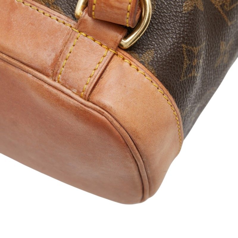 Louis Vuitton Monogram Montsouris MM Backpack Brown Leather — view 6