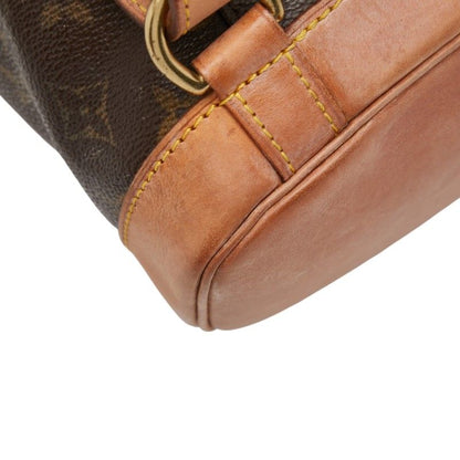 Louis Vuitton Monogram Montsouris MM Backpack Brown Leather — view 7