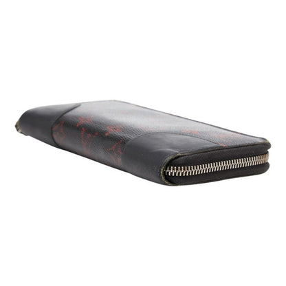 Louis Vuitton Monogram Rouge Zippy Wallet Black Red Leather — view 5