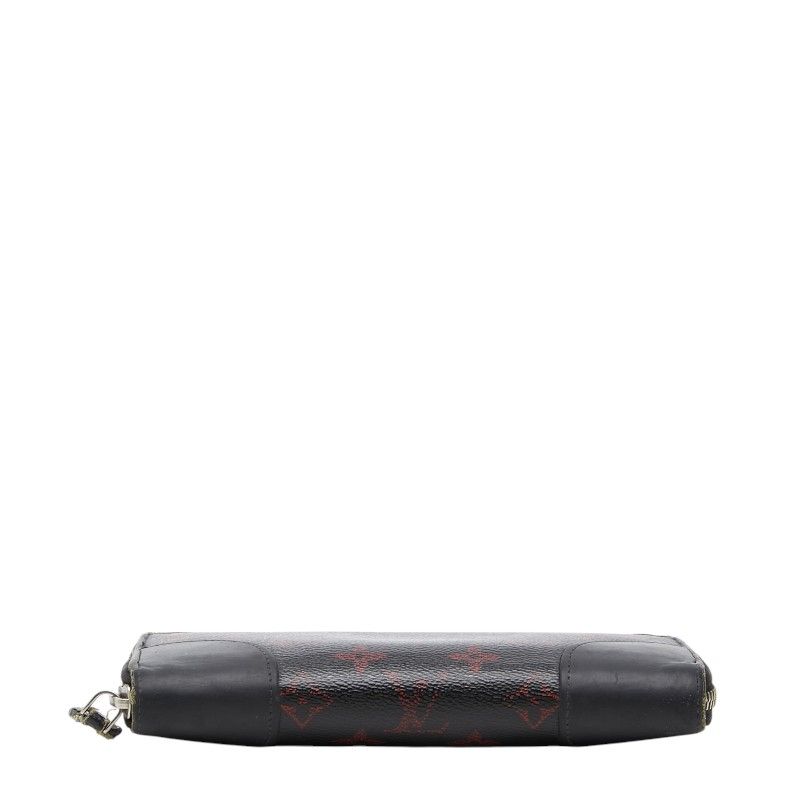 Louis Vuitton Monogram Rouge Zippy Wallet Black Red Leather — view 3