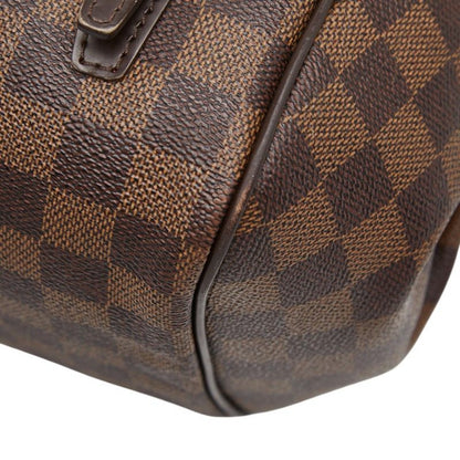 Louis Vuitton Damier Rivington PM Shoulder Bag Brown Leather — view 6
