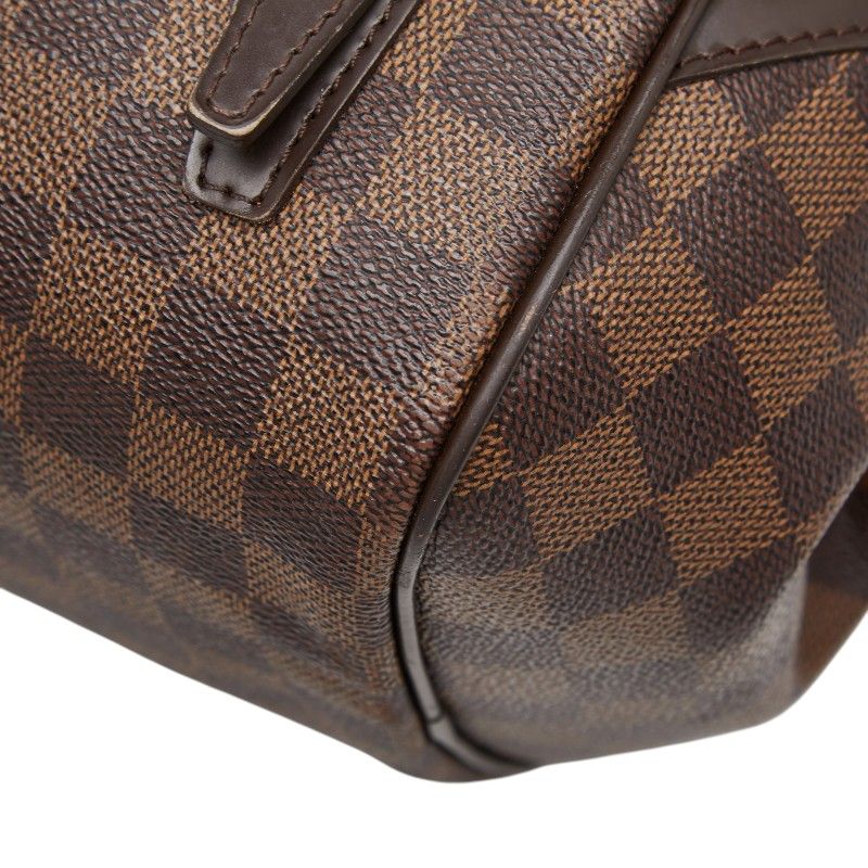 Louis Vuitton Damier Rivington PM Shoulder Bag Brown Leather — view 4