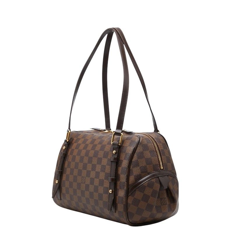 Louis Vuitton Damier Rivington PM Shoulder Bag Brown Leather — view 2