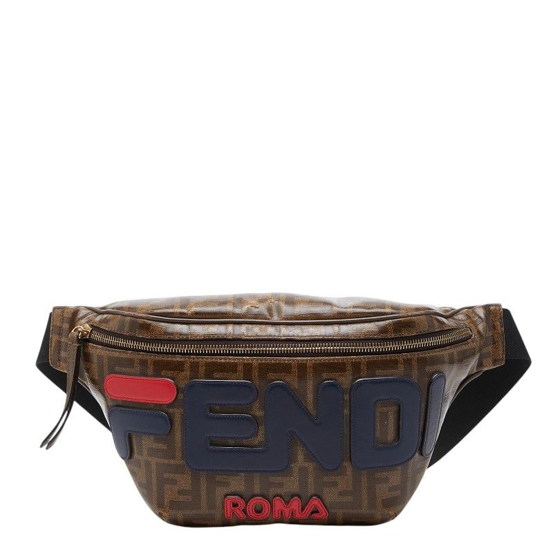 Fendi Fila Zucca Belt Bag Brown Multicolor