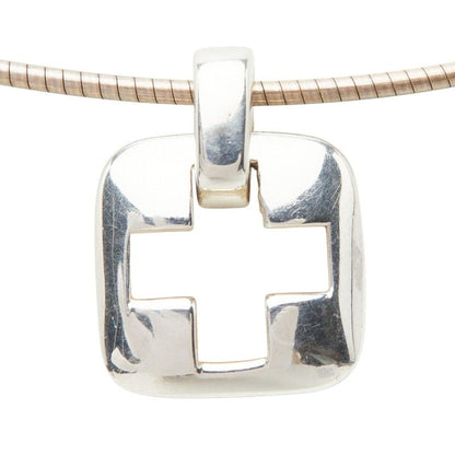 Tiffany & Co Open Cross Necklace Silver — view 2