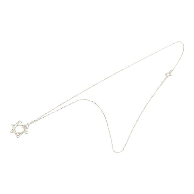 Tiffany & Co Star of David Necklace Silver — view 4