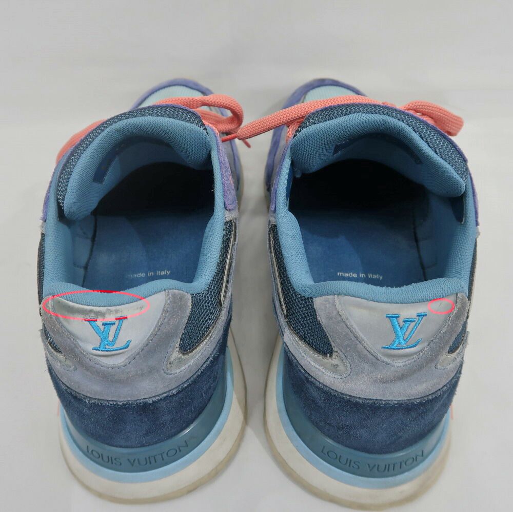 Louis Vuitton Run Away Line Sneakers 8.5 Blue Shoes — view 7