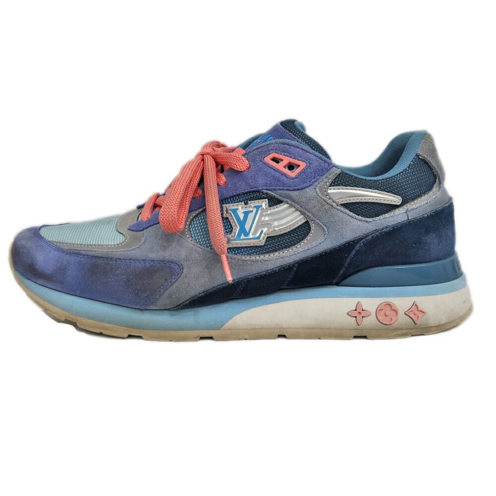 Louis Vuitton Run Away Line Sneakers 8.5 Blue Shoes