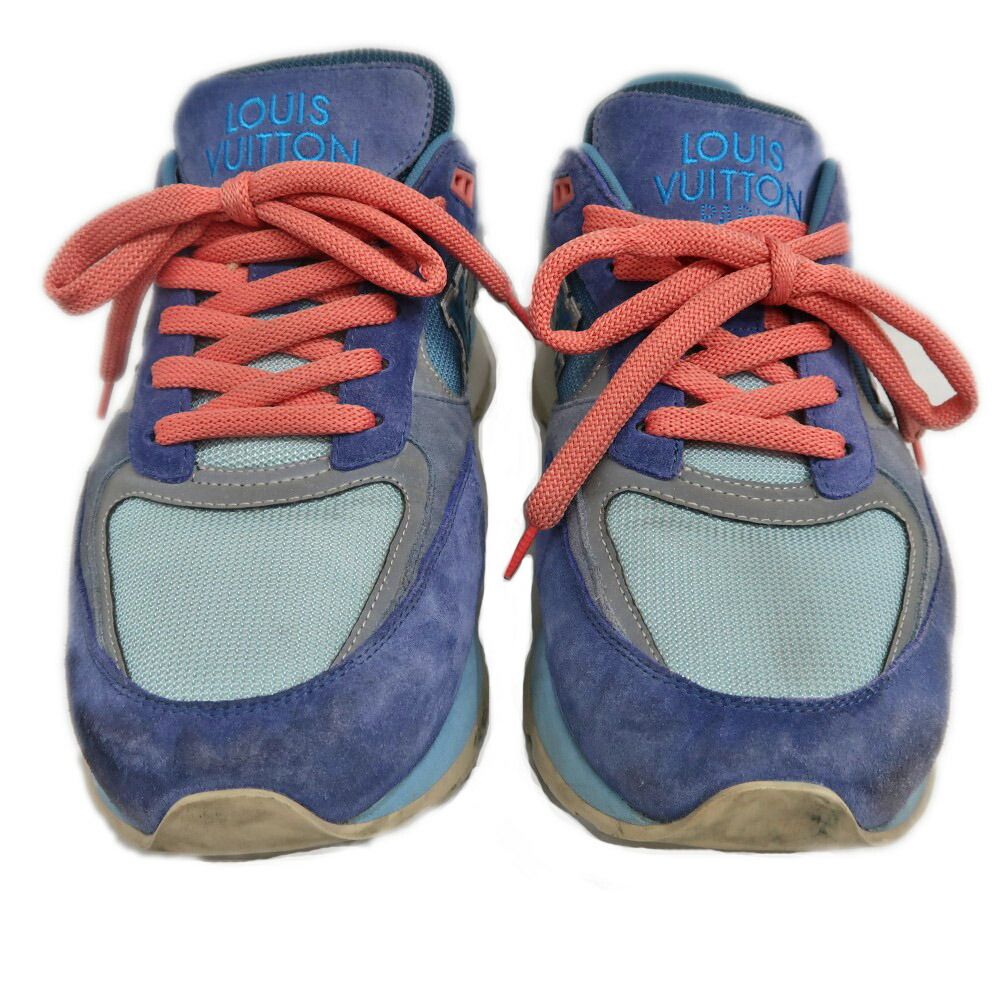 Louis Vuitton Run Away Line Sneakers 8.5 Blue Shoes — view 3