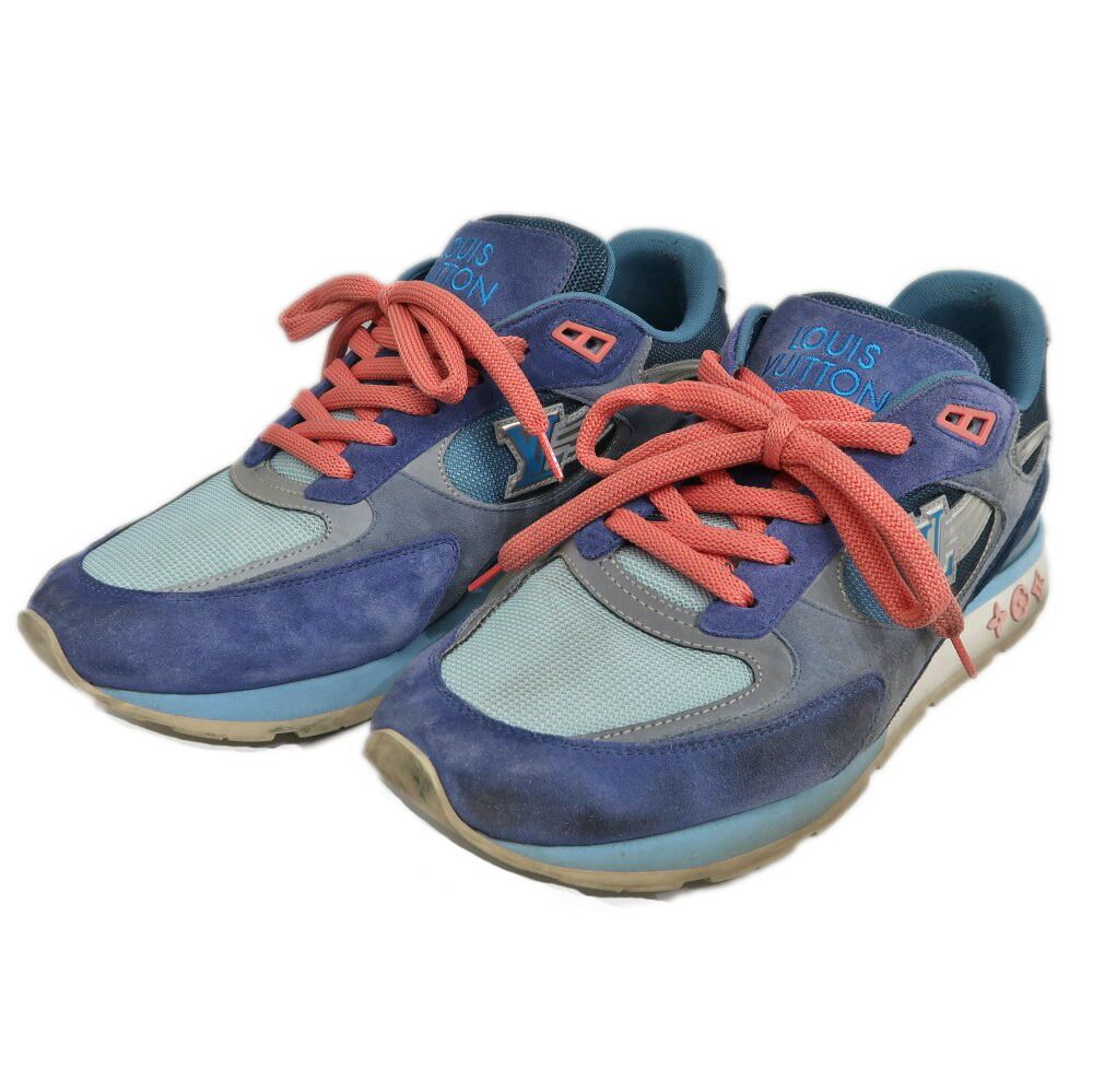 Louis Vuitton Run Away Line Sneakers 8.5 Blue Shoes — view 2